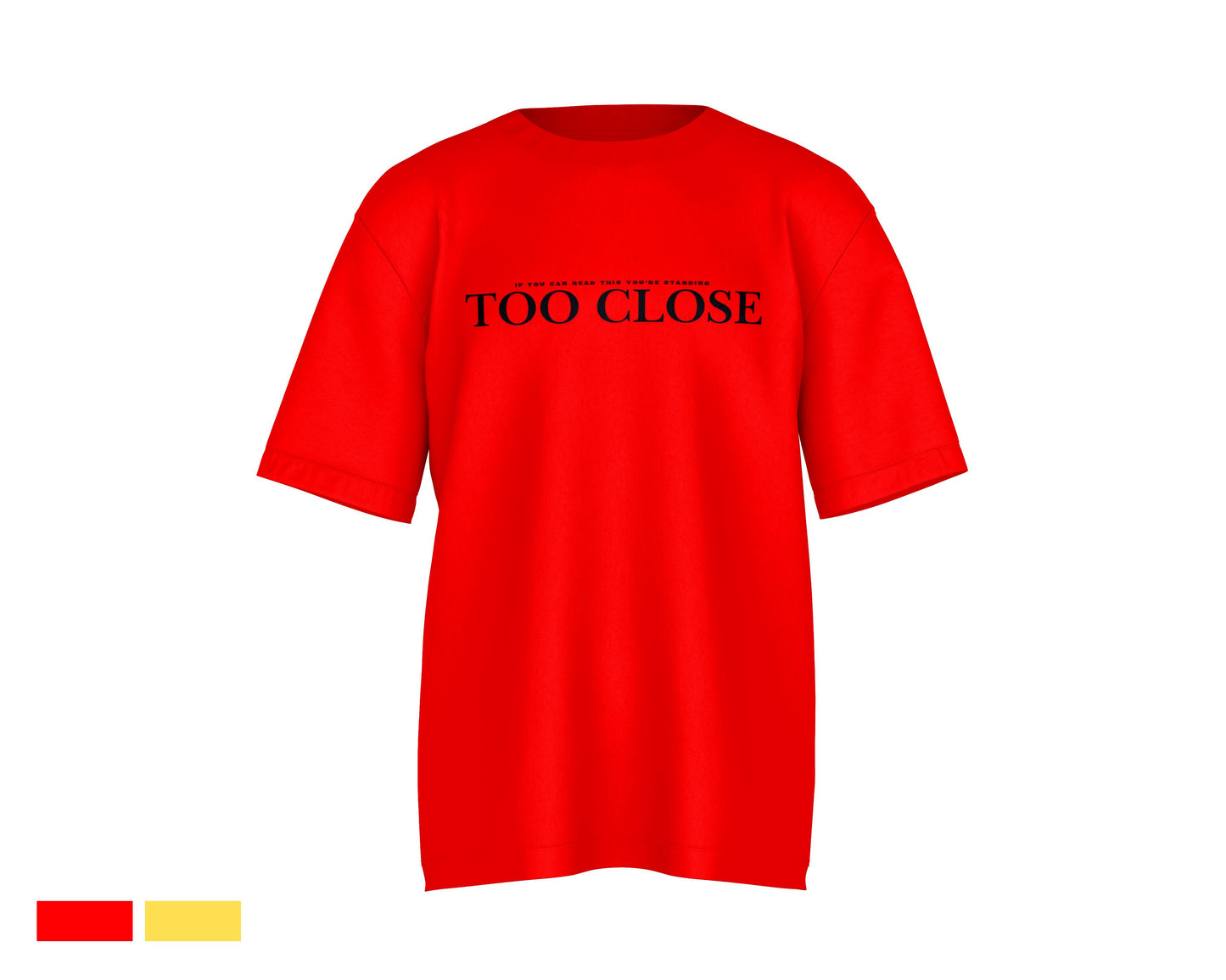 Too Close Innocence Oversized Graphic T-Shirt | Unisex Tee